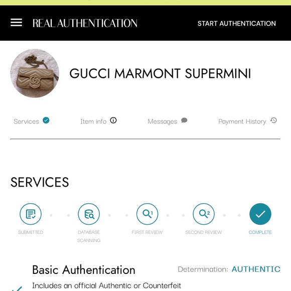 Super mini marmont gucci cream tan colour. Authentic, used once in an occasion. - Picture 7 of 7